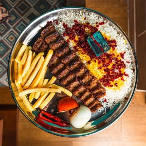 چلو کوبیده معمولی